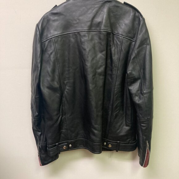 Cadogan Men's Black Leather Motorcycle Jacket SZ Medium New without tags - Picture 12 of 12